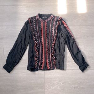 Zara Embroidered Blouse